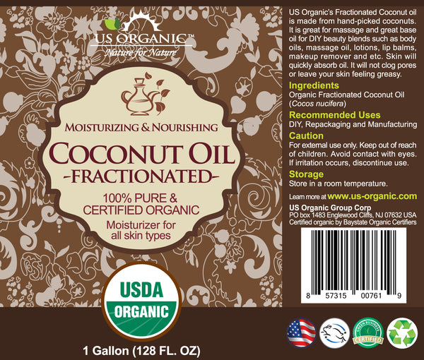 Ready to Label USDA Organic Fractionated Coconut Essential Oil - Mayan's  Secret