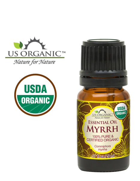 Myrrh Essential Oil Organic Plant & Natural 100% Pure Myrrh Oil for  Diffuser, Humidifier, Massage, Sleep, Bath, SPA, Skin & Hair Care-10ml