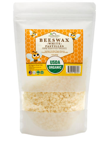 100% Pure All Natural Beeswax White Pure Pastilles Refined Hexane